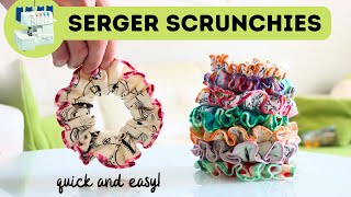 How to sew scrunchies on SERGER ONLY? No sewing machine, just serger!