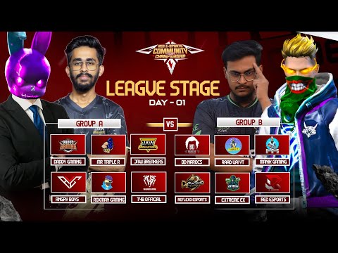 [🔴LIVE] RED ESPORTS COMMUNITY OPEN CHAMPIONSHIP | LEAGUE STAGE G-A VS G-B | FREEFIRE@raadvaiyt829