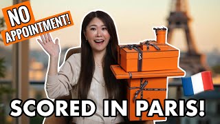 Offered 3 Bags At HERMES PARIS with NO APPOINTMENT! 😱 Huge Paris Luxury Haul With Prices!