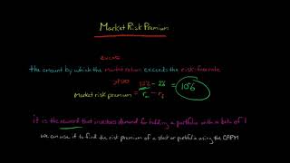 The Market Risk Premium