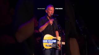 Bruce Springsteen UNLOADS on ICE on stage #shorts #us #news #foxnews #brucespringsteen