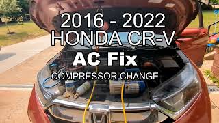 2017-2022 Honda CR-V Civic AC Compressor Change - DIY