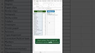 Stop Manually Filtering Out-of-Stock Items! Use the FILTER Function in Excel!