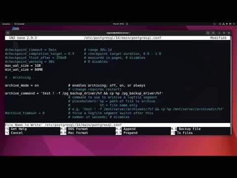 PostgreSQL 14  | Continuous Archiving in postgresql-14  Part 3  #postgresql #dbms