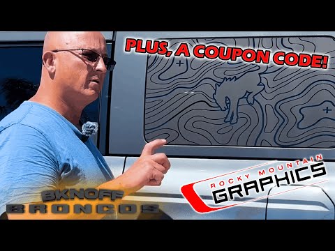 Hot Rear Window Decal Install That Will Make Your Bronco Pop! Check out Rocky Mountain Graphics!