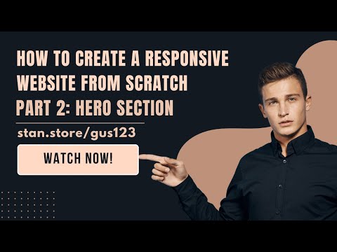 🚀 Learn How to Create a Responsive Website from Scratch - Part 2: Hero Section 🚀