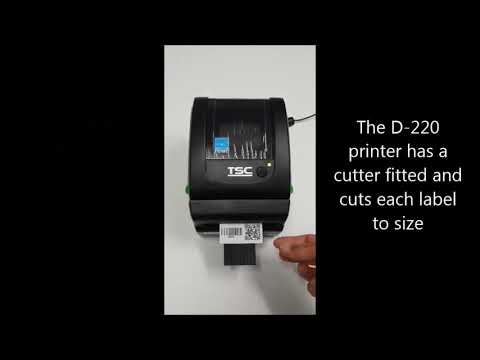 TSC DA220 Liner less Label Printing demo NZL