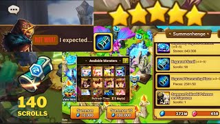 Summoning Mastery : 140 Engraved Scrolls!! #summonerswar #summoningsession #summonsession