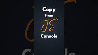 Copy Output From Chrome devtools #coding #chrome #devtools