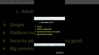 Advantages of Java? | #javainterviewquestionsandanswersforfreshers #java #shortstrending
