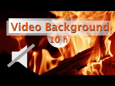 [Video Background] - Fireplace (No Audio) - 10 Hours of Relaxing Fireplace Video Background -v01
