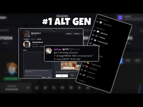 | ROBUX + LIMITEDS ACCOUNTS | The Best Alt Gen On The Market...