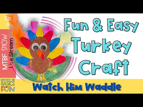 Easy Turkey Craft - Paper Plate Turkey Craft That Moves
