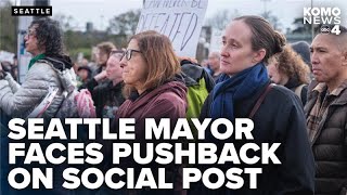 Seattle mayor faces scrutiny over controversial social media post with anti-ICE imagery