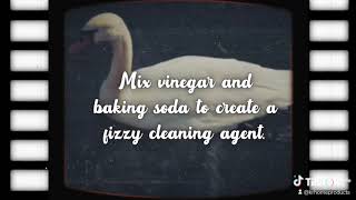 One ancient cleaning tip that's still effective today is using vinegar and baking soda to clean.