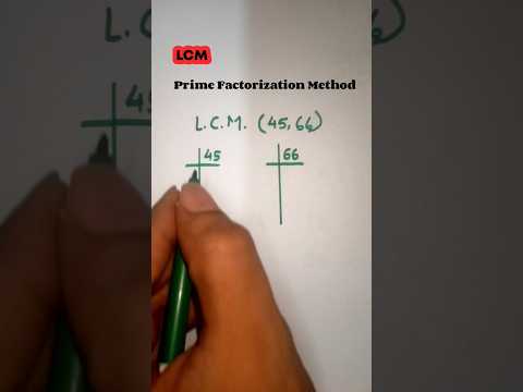 LCM (Prime Factorization Method) #lcm #lcmtrick #exams #education #factorization #music #mathshorts