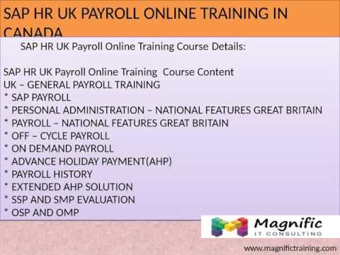 SAP HR UK PAYROLL ONLINE TRAINING SOUTH AFRICA|AUSTRALIA|UK|USA