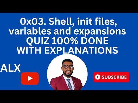 0x03. Shell, init files, variables and expansions QUIZ DONE 100%
