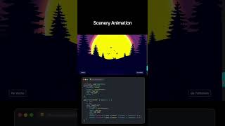 Scenery Animation using Javascript.     #coding #webcoding #webdev #webdesign #programming