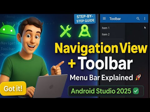 Navigation Drawer + Toolbar in Android Studio | Complete Tutorial with Real Project
