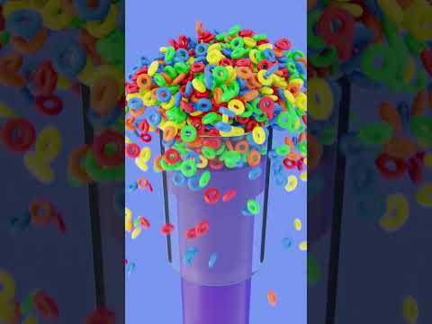 Rainbow Donuts Overflow 🍩 Satisfying 3d Animation #satisfying #animation #blender3d #3danimation