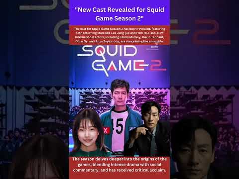 "Squid Game Season 2: The Ultimate Survival Challenge Begins!"#SquidGameSeason2 #squidgame #usa