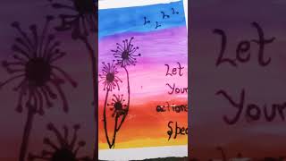 Let your actions speak Beautiful painting #watercolorart #learningwithfun
