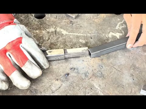 Square pipe folding system