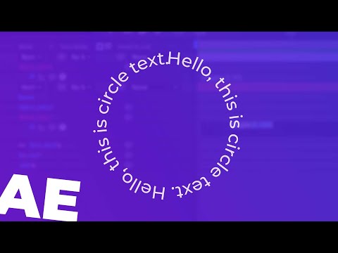 Circle Text Tutorial in Adobe After Effects