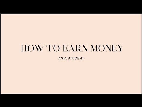 5 easy ways to earn money as a student.
