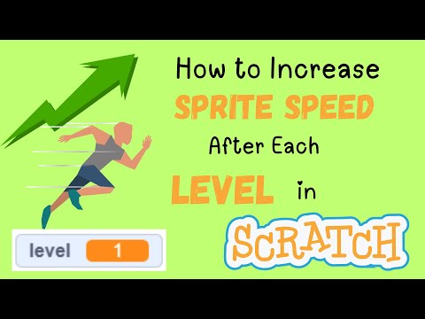 How to increase SPRITE SPEED after each LEVEL in SCRATCH