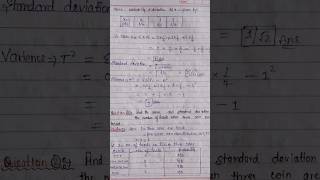 Mean and variance of a random variable