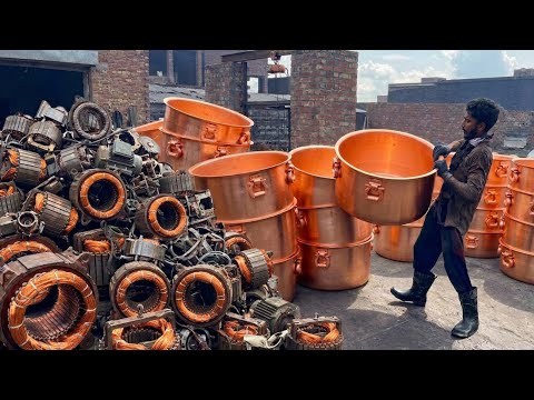 Incredible Recycling Copper Scrap into Large Handmade Cooking Pots