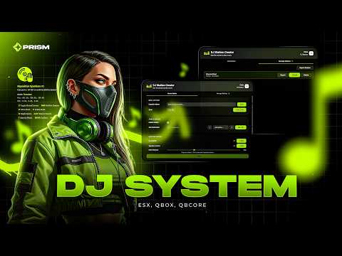 DJ System | FiveM Script | Live Syncing, 3D Audio & Lighting | [ESX, QBOX, QBCORE] | Prism Scripts