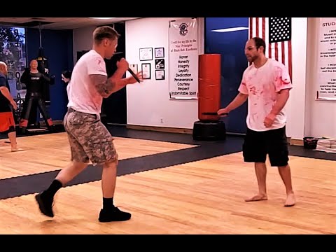 Knife Sparring & Disarming ( Marking Knife Cuts )