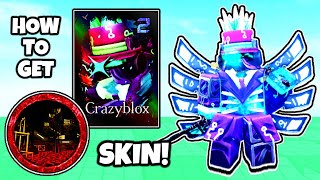 Forsaken - How To Get CRAZYBLOX 1X1X1X1 SKIN! (Flood Escape 2 Ruins Badge) [ROBLOX]