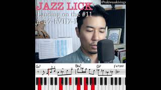 Jazz Lick 29 "Landing on the sharp 11" #Shorts