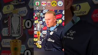 Haaland Team Cups, Bryne, Red Bull Salzburg, Norway, Dortmund, Manchester City #shorts #haaland
