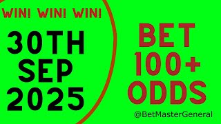 Football Prediction Today 30-09-2025 | Soccer Predictions today | Daily Sports Predictions