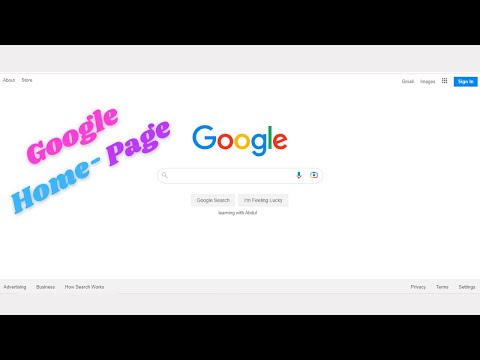 google home page creations by css html