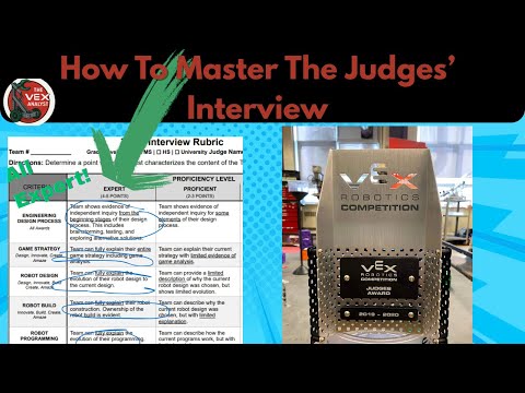 How to Master the Judges Interview: Complete Guide to the VEX Judges Interview & Awards Rubric