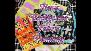 Background Fabric Painting: Use in journals