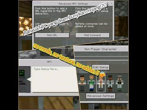 Rahasia Tentang NPC yang disembunyikan mojang di versi 1.10.0.3?!?! 😱😱 | minecraft indonesia