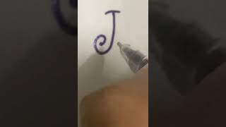 Calligraphy for letter J #calligraphyfonts #calligraphyalphabet #calligraphicalphabets 🌞💖