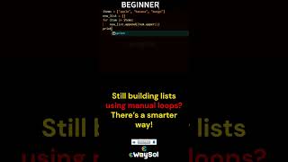 Stop Using Manual Loops | Python List Comprehension Guide | Beginner vs Pro TIP 11 #python  #coding