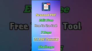 how to edit scanned pdf 🤯😍😍Day-6 Tutorial -2 #shortvideo #shorts #scanpdf