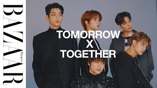 【撮影舞台裏】#TOMORROW_X_TOGETHER が『ハーパーズ バザー 』最新号に登場！｜ハーパーズ バザー（Harper's BAZAAR）公式