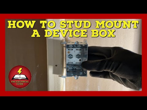 How to mount a box - How to mount an electrical box to a stud - The Electrical Guide