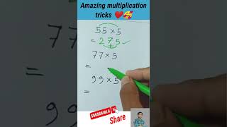 amazing multiplication tricks #shorts #mathsshorts #trendingshorts