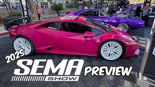 2025 SEMA Show Preview! The most epic Cars & Trucks in the outdoor display area [4K HDR]